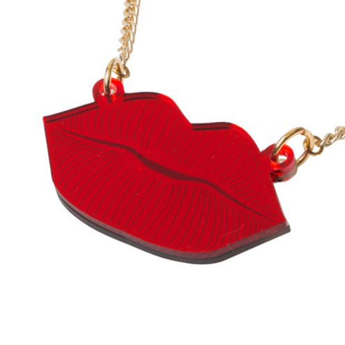 Rijkje-necklace-red-metallic
